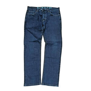 Next  Jeans Men 34 Blue Slim Fit Straight Regular Denim J2